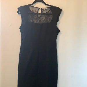 Black knit dress, Charlotte ruse, large juniors